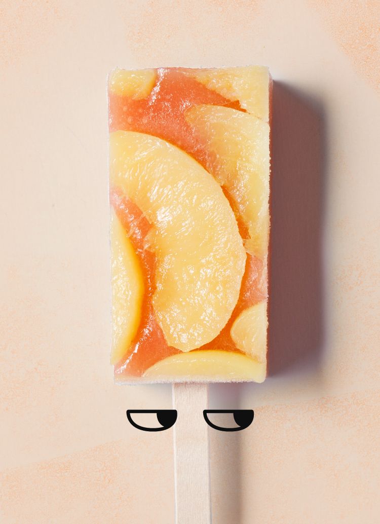 ずるい大地の桃ゼリーアイス